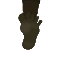 Gif animé Bigfoot pied